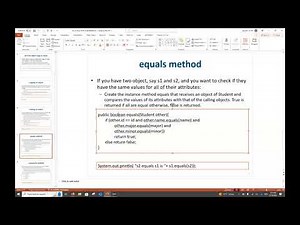 Java equals compareTo and other class useful methods