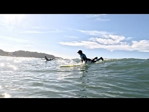 [Surfing Basics] Practice taking off from high in the waves