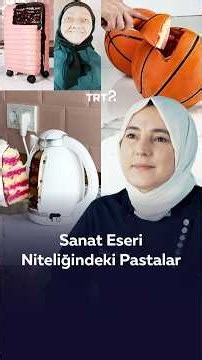 Sanat Eseri Pastalar 🎂 Tuba Geçkil'in Uluslararası Başarısı #pasta #yemek #TRT2 #shorts #keşfet