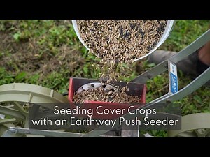 Sowing Cover Crops with an Earthway Precision Seeder