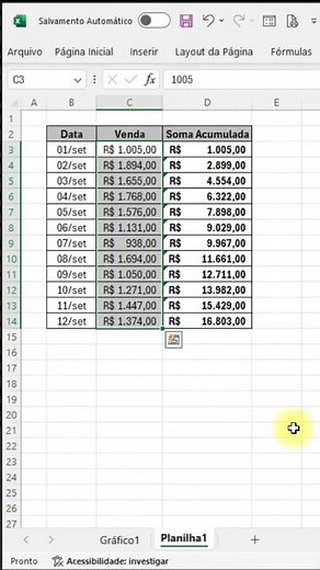Como Calcular Total Acumulado no Excel - Passo a Passo Simples