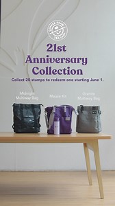 5.5K views · 2.5K reactions | Introducing our 21st anniversary collection specially designed for you. #CBTLph Midnight Multiway Bag Granite Multiway Bag Mauve Kit (limited quantity) Collect 20 stamps to redeem a 21st anniversary bag starting June 1. Visit our website for the full promo mechanics. | The Coffee Bean & Tea Leaf (Philippines) | Facebook
