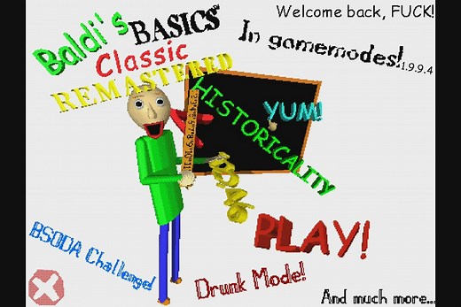 Baldi's Basics Classic Remastered With Gamemode 的NINENINE彩蛋