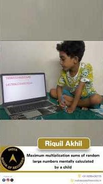 7-Year-Old Math Prodigy Solves Giant Multiplications Faster Than