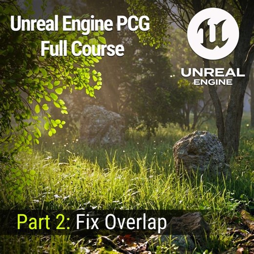 #UE5 Series: PCG for Beginners | Avoid Overlapping Assets Easily | Community tutorial