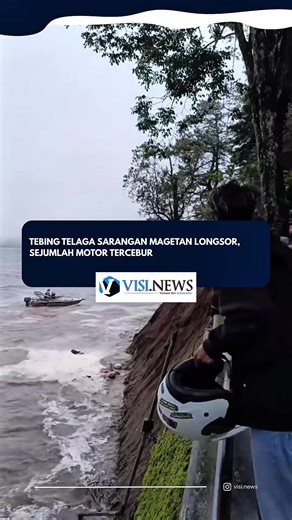 Longsor terjadi di kawasan wisata Telaga Sarangan, Kabupaten Magetan, Jawa Timur. Tebing di sekitar telaga dilaporkan amblas dan material longsor jatuh ke dalam danau, menyebabkan sejumlah sepeda motor yang terparkir ikut tercebur. Petugas gabungan dari BPBD, aparat keamanan, dan warga setempat segera melakukan penanganan serta pengamanan lokasi. Untuk mengantisipasi longsor susulan, sebagian area wisata ditutup sementara demi keselamatan pengunjung. 19 Januari 2026 #VisiNews #TelagaSarangan #Lo