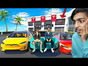 GTA 5 RP : Stealing EVERY TESLA From DEALERSHIP !! MALAYALAM