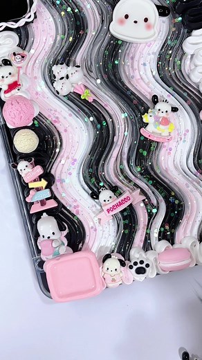 Custom Kawaii iPad Case Featuring Pochacco