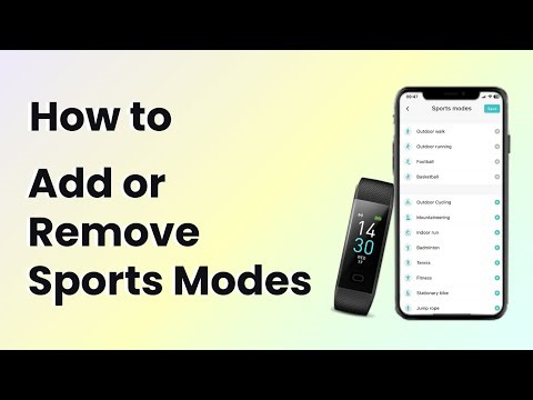 How to Add or Remove Sports Modes on Your Fitness Band