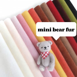 Mini Bear Fur Micro Fur for Mini Bear Fabric Miniature Fur Stuffed Animal Material Micro Plush for Teddy Bear Making A10 - Etsy