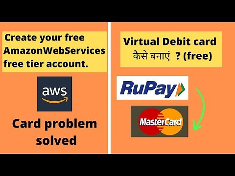 How to make free AWS account | How to create free virtual debit card quickly