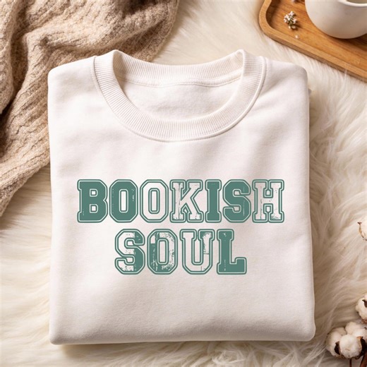 Bookish Soul PNG | Book Lover Shirt Design | Cozy Reader Graphic | Bookish Aesthetic PNG | Teacher Librarian Gift | Instant Download - Etsy