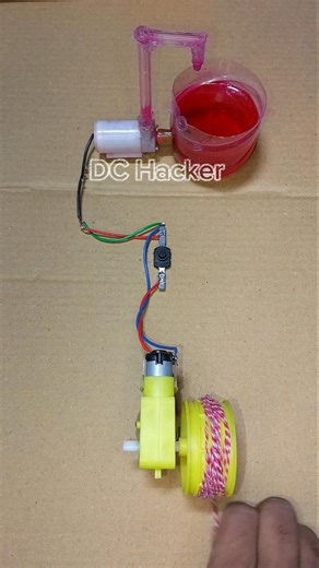 I Running a BO Gear Generator Powering In a Water Pump • DC Motor #dcmotor #tech #shorts