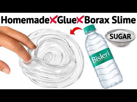 HOW TO MAKE WATER AND SUGAR SLIME/WATER SLIME NO GLUE NO BORAX/2 INGREDIENT SLIME WITHOUT GLUE
