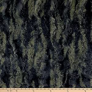 Shannon Fabrics Shannon Minky Luxe Cuddle Wild Rabbit Fabric, Crocodile Yard