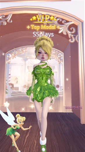This Walk Trend but with TINKER BELL In Dress To Impress #dresstoimpress #roblox #dti #shorts