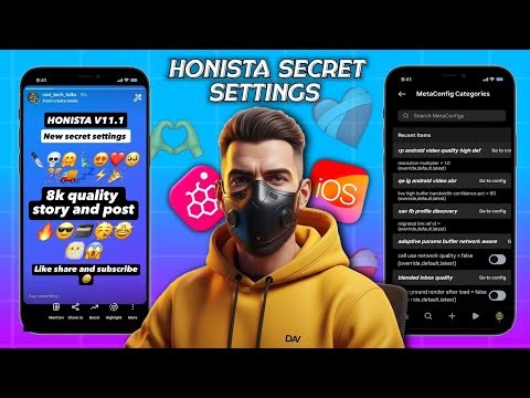 Honista v11 All Secret Settings 🔥| 8k High Quality story | IOS Fonts + Emojis | Honista New settings