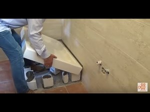 Shower tray assembly. Shower base Installation