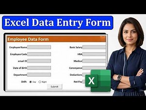 Build an Automated Data Entry Form in Excel ⚡ (No Coding Needed!)