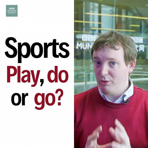 12K views · 404 reactions | 'Play', 'do' and 'go' can be used when you are talking about sports, but which goes with which? Phil explains.⚽ Watch the video, then fill the gap: In the summer, I love to _____ swimming! a. play b. do c. go #learnenglish #sports #speakenglish #englishverbs #englishonline #englishtips #elt #bbclearningenglish | BBC Learning English | Facebook