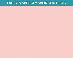 Printable Workout Log: Daily & Weekly Fitness Tracker (a4/a5/letter Sizes) (digital Download - Etsy Australia
