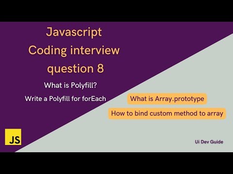 How to Write a Foreach Polyfill in JavaScript | JavaScript interview coding questions ‪@uidevguide‬