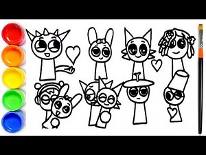 How to draw Incredibox Sprunki | Incredibox Sprunki Drawing Lesson | Incredibox Sprunki