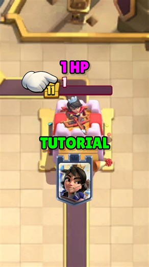 1 HP TUTORIAL👑✅ Clash Royale #shorts #clashroyale #clashroyaleshorts