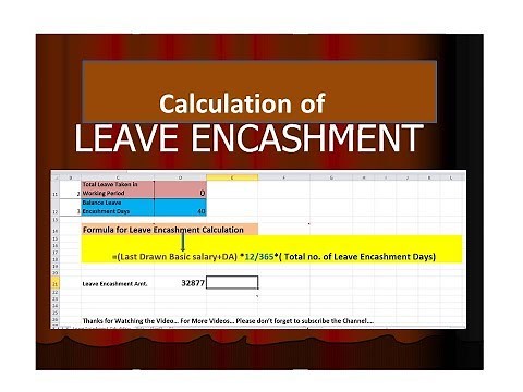 Leave Encashment Calculation
