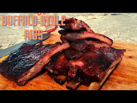 How-to make buffalo style smoked ribs