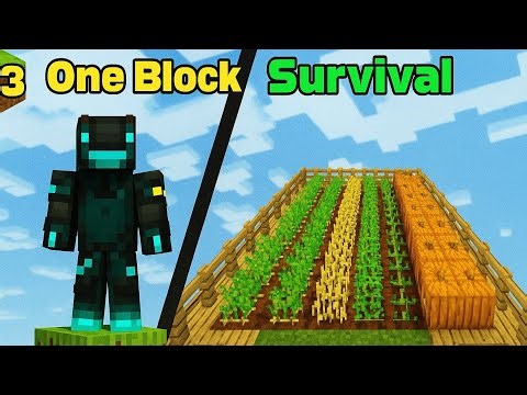 Overpowered Food Farm in Minecraft One Block – No More Hunger! 🍞💥 | Minecraft One Block