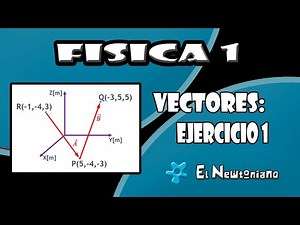 EJERCICIO DE VECTORES - Hallar un vector. Vector unitario. Hallar el módulo. Ejercicios de Física
