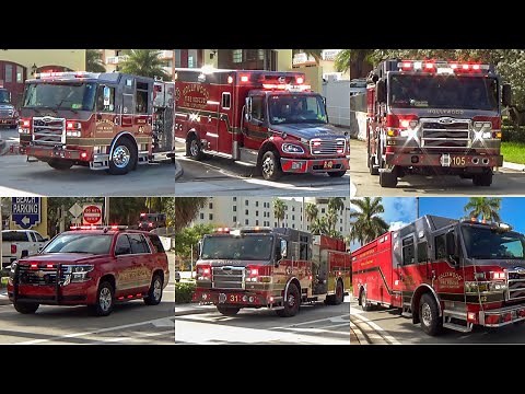 Hollywood Fire Rescue Responding to a Highrise Structure Fire
