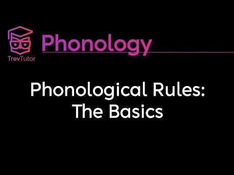 [Phonology] SPE Phonological Rules