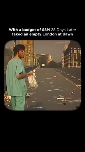 MovieXscenes on Instagram: "Ever wondered how 28 Days Later made London look like a zombie apocalypse wasteland on practically no budget? Here’s the genius behind it: They filmed at the crack of dawn – sometimes capturing just minutes of footage per location – and used traffic coordinators plus very polite PAs to gently stop confused pedestrians from accidentally photobombing their post-apocalyptic scenes 😅 No massive street closures, no CGI magic, no Hollywood budget. Just Danny Boyle’s team r