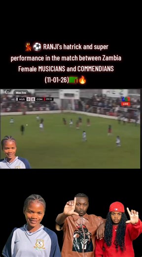 🇿🇲💃 RANJI BABY shines as the ZAMBIA Female MUSICIANS beat COMEDIANS by 3-1 🤝⚽ On Sunday, the 11th of January, 2026, the Zambian entertainment industry, particularly the musicians and comedians have a keep fit, fun, socialization with fans and most importantly show of talent away from what they are generally known as celebraties. The coach for the musicians was the Copper queens legend, BARBARA BANDA and the former world's most expensive female player, RACHEL KUNDANANJI was in charge of the c