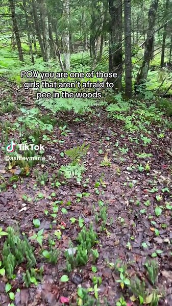 Its way easier just popping a squat 😂 #fyp #nature #pov #outdoors #woods