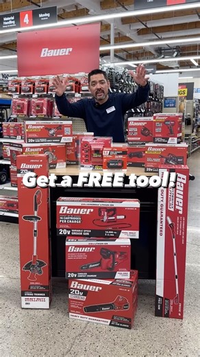 48K views · 510 reactions | DEAL ALERT: Get a FREE Bauer Tool when you buy a Bauer 20V 5 Ah Battery and Charger for only $89.99! Offer valid for a limited time in-store only. Visit your local #HarborFreight for more details. #Bauer #BauerTools | Harbor Freight | Facebook