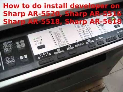 Sharp AR- 5618, AR-5520,AR-5516 ,AR-5518 install new developer code