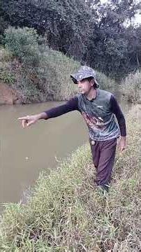 Showing the easiest way to fish using a set line #fishing