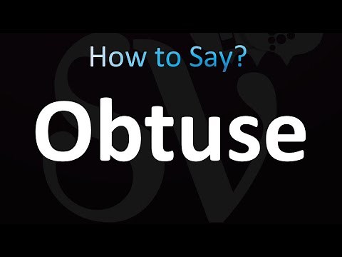 How to Pronounce Obtuse (Correctly!)