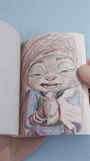 Zootopia MAKEUP Trend 💄- Flipbook #Creativity #Flipbook #zootopia2