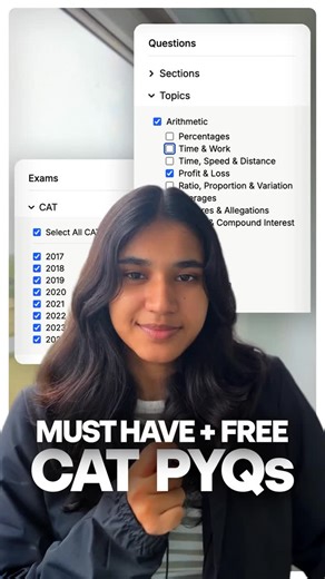 AfterGrad | CAT Prep on Instagram: "comment "PYQ" and get CAT past-year-papers (for free)... with solutions! [CAT Exam, CAT PYQs, CAT Past Year Questions, CAT Exam for MBA, CAT 2025]"