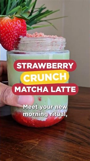 Strawberry Matcha Dreams Come True! 🤩