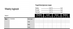 Weekly Blood Sugar Log | Printable Diabetes Tracker | Glucose Monitoring Sheet | Blood Sugar Logbook | Instant Download - Etsy Canada