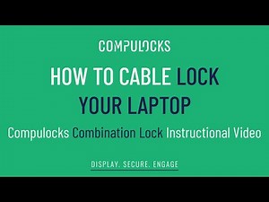 How to Cable Lock Your Laptop. Compulocks Combination Lock Instructional Video