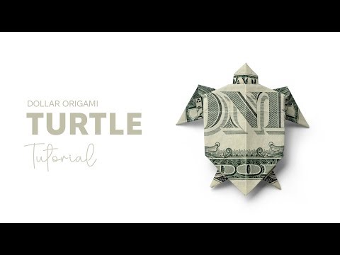 How to Make a Money Turtle 🐢| Dollar Origami Turtle | Tutorial