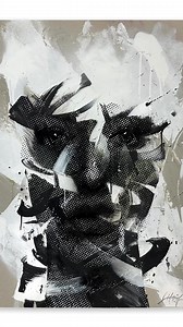 Title: ‘L’impératrice’Painting on 600GR cardboard. Mediums: Acrylics, spray paint and pastel. Size: 105 x 75 cms. ‘The challenge to create without colors, is something that defies my own mind. ‘L’impératrice’, merge from the idea that without colors, creation can be trilled by the lines and strong compositions.’ For all inquires : info@heliobray.com | HelioBray