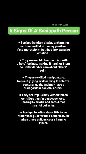5 Signs of a Sociopath You Should Know