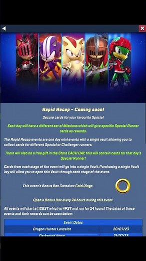 Sonic Forces Speed Battle: Upcoming Rapid Recap!?